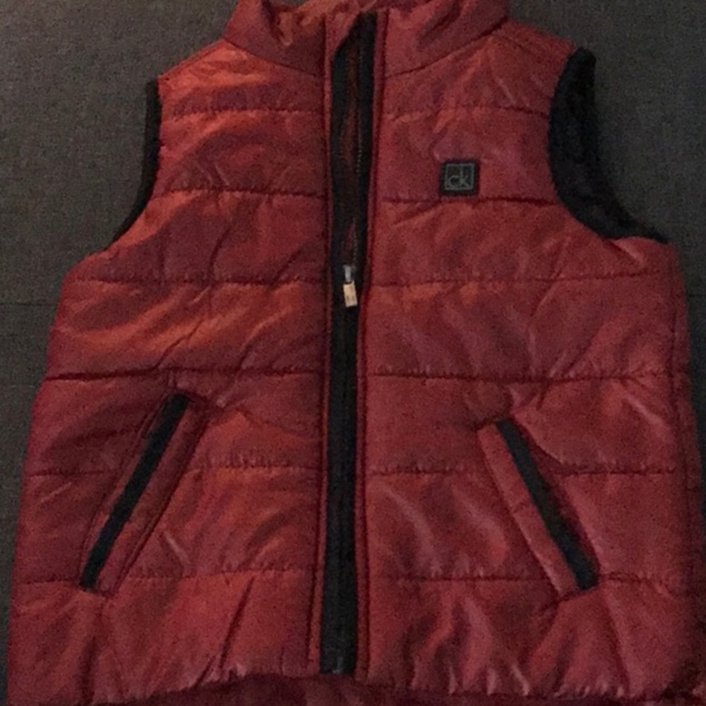 Calvin Klein Jeans Vest size 18 months polyester full zipper with pockets